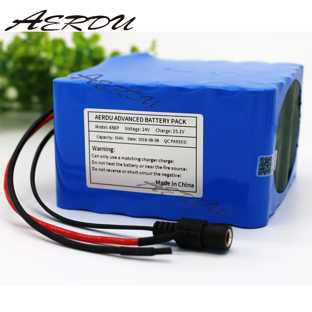 AERDU 6S6P 24V 15Ah 20A BMS 400watt 25.2V lithium battery pack electric motor bicycle ebike scooter wheelchair cropper
AERDU 6S6P 24V 15Ah 20A BMS 400watt 25.2V lithium battery pack electric motor bicycle ebike scooter wheelchair cropper