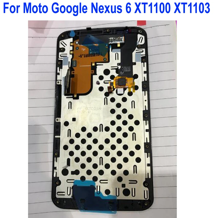 100% Tested Work New Frame + LCD Display Touch Screen Digitizer Assembly For Motorola Google Moto Nexus 6 XT1100 XT1103 XT1115
100% Tested Work New Frame + LCD Display Touch Screen Digitizer Assembly For Motorola Google Moto Nexus 6 XT1100 XT1103 XT1115