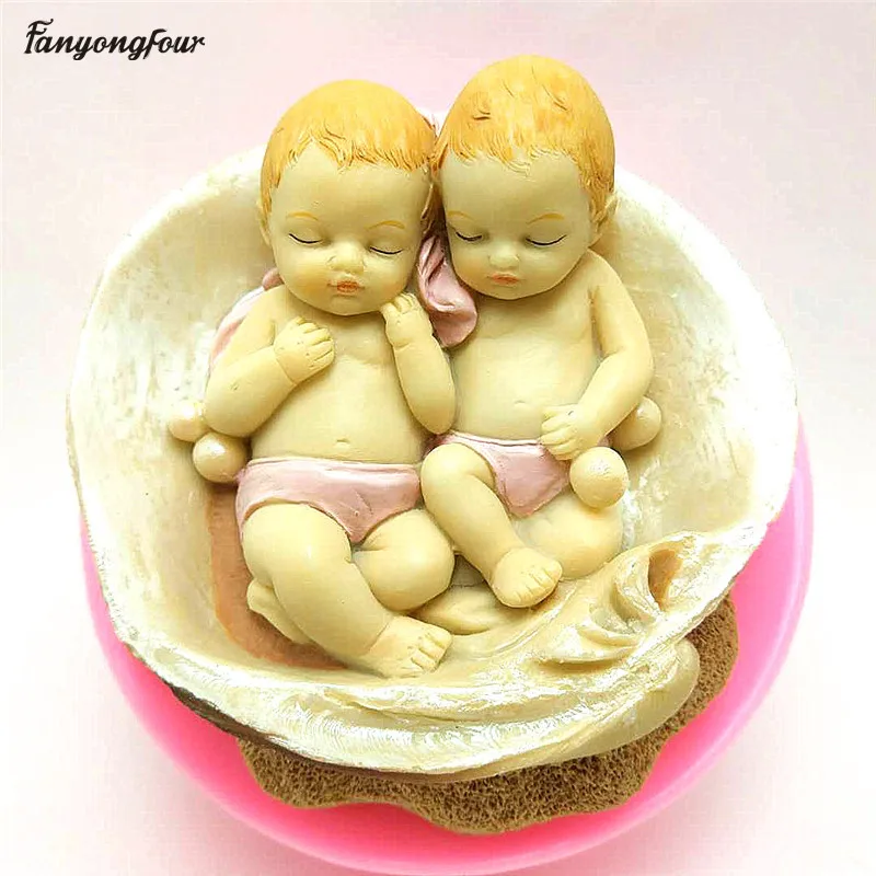 Twin Brothers Baby Silicone Mould Cake Decoration Tool Fit Kitchen Baking Products Chocolate Candy Candles 3d Mould
Twin Brothers Baby Silicone Mould Cake Decoration Tool Fit Kitchen Baking Products Chocolate Candy Candles 3d Mould