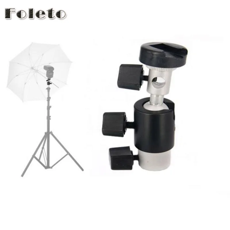 Foleto Flash Shoe Umbrella Holder Light Stand Swivel Metal Bracket D Mount Support for flash Speedlite Photographic equipment
Foleto Flash Shoe Umbrella Holder Light Stand Swivel Metal Bracket D Mount Support for flash Speedlite Photographic equipment