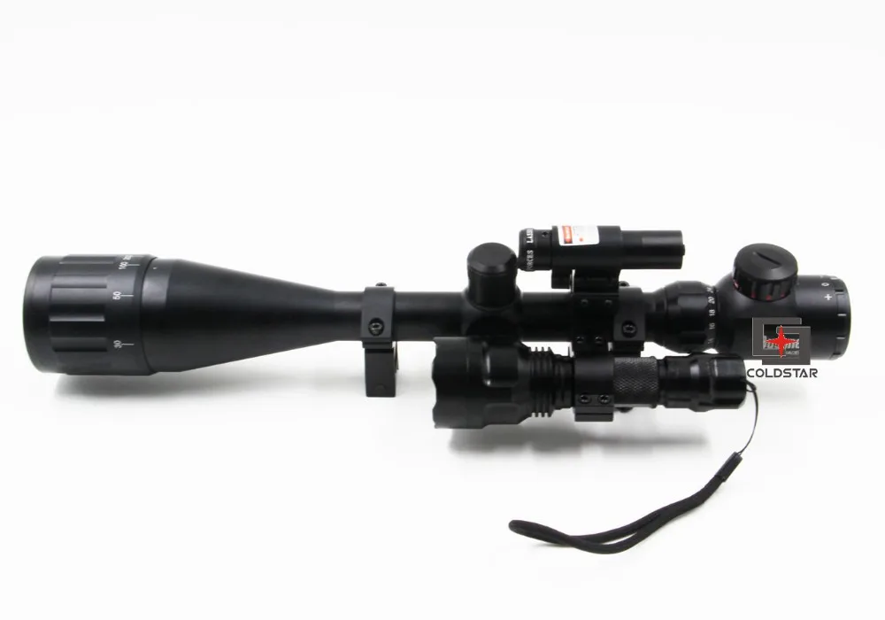 Hunting Compact Combo 6-24x50AOE Airsoft Gun Rifle Scope w/ Laser & CREE T6 LED Hunting Flashlight 5Mode C8 Torch Flash Light
Hunting Compact Combo 6-24x50AOE Airsoft Gun Rifle Scope w/ Laser & CREE T6 LED Hunting Flashlight 5Mode C8 Torch Flash Light