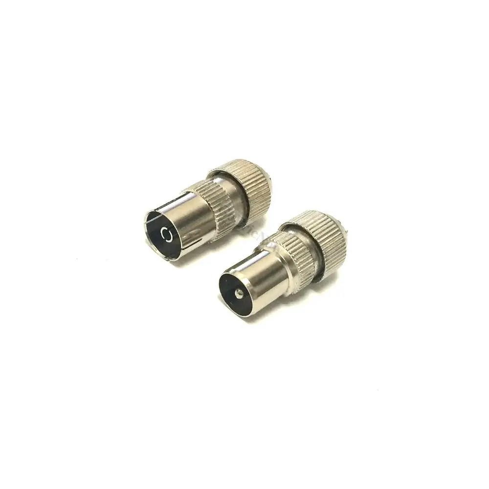1Set RF Coax Nickplated TV Aerial Plugs Socket Coaxial Connectors Male +Female Adapter Coax Plugs UK
1Set RF Coax Nickplated TV Aerial Plugs Socket Coaxial Connectors Male +Female Adapter Coax Plugs UK