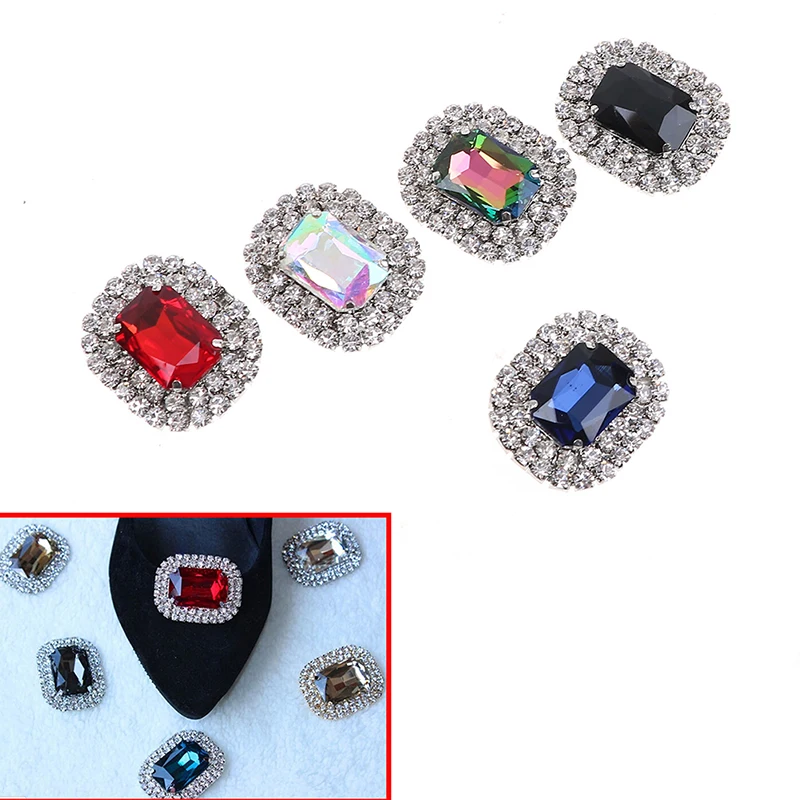 New 1Pcs Metal Rhinestone Shoes Buckle Clip Fashion Shining High-Quality Shoe Clips Decoration 10 Colors Available
New 1Pcs Metal Rhinestone Shoes Buckle Clip Fashion Shining High-Quality Shoe Clips Decoration 10 Colors Available