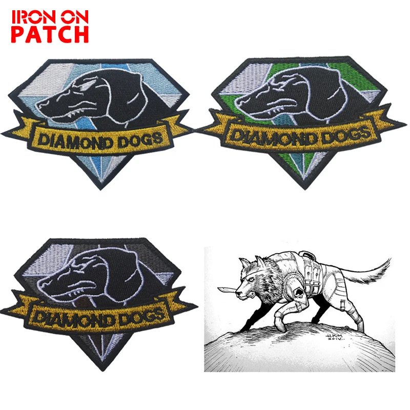 MGS Metal Gear Solid Metal Gear 5 Diamond Dogs Army Embroidery Badge Morale Embroidered Patch Appliques Hook & Loop
MGS Metal Gear Solid Metal Gear 5 Diamond Dogs Army Embroidery Badge Morale Embroidered Patch Appliques Hook & Loop