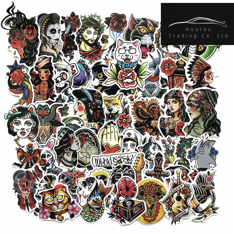 50pcs/lot Cool Color old school tattoo Stickers for Laptop Suitcase Skateboard Funny DIY Graffiti Waterproof decals
50pcs/lot Cool Color old school tattoo Stickers for Laptop Suitcase Skateboard Funny DIY Graffiti Waterproof decals
