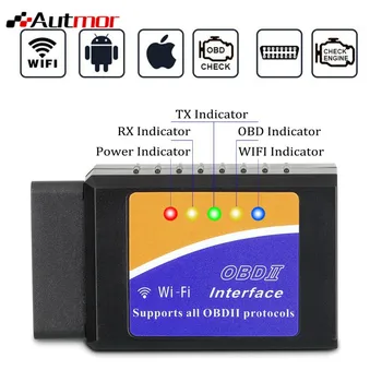 Car WIFI OBD 2 Wireless Car Code Reader Scan Tool Scanner Adapter Check Engine Diagnostic Tool for iOS Apple iPhone iPad Andorid
Car WIFI OBD 2 Wireless Car Code Reader Scan Tool Scanner Adapter Check Engine Diagnostic Tool for iOS Apple iPhone iPad Andorid
