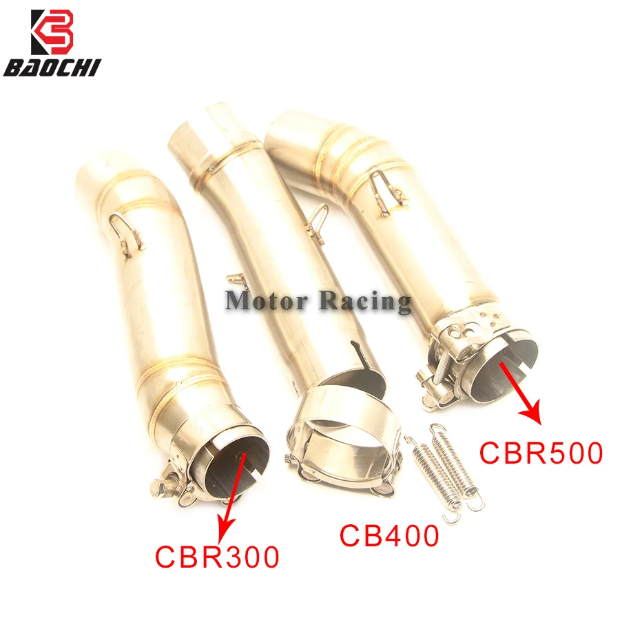 Motorcycle Exhaust Link Pipe Middle Tube Escape Muffler Connect Adapter FOR Honda Cbr 300r Cbr300 Cbr500 CB400 Cbr 500 Exhaust
Motorcycle Exhaust Link Pipe Middle Tube Escape Muffler Connect Adapter FOR Honda Cbr 300r Cbr300 Cbr500 CB400 Cbr 500 Exhaust