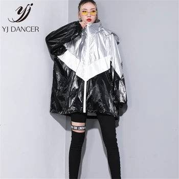 2019 Spring New Metal Texture gray White Black Hooded Large Size Windbreaker Women Loose Street Windbreaker Tide H00126
2019 Spring New Metal Texture gray White Black Hooded Large Size Windbreaker Women Loose Street Windbreaker Tide H00126