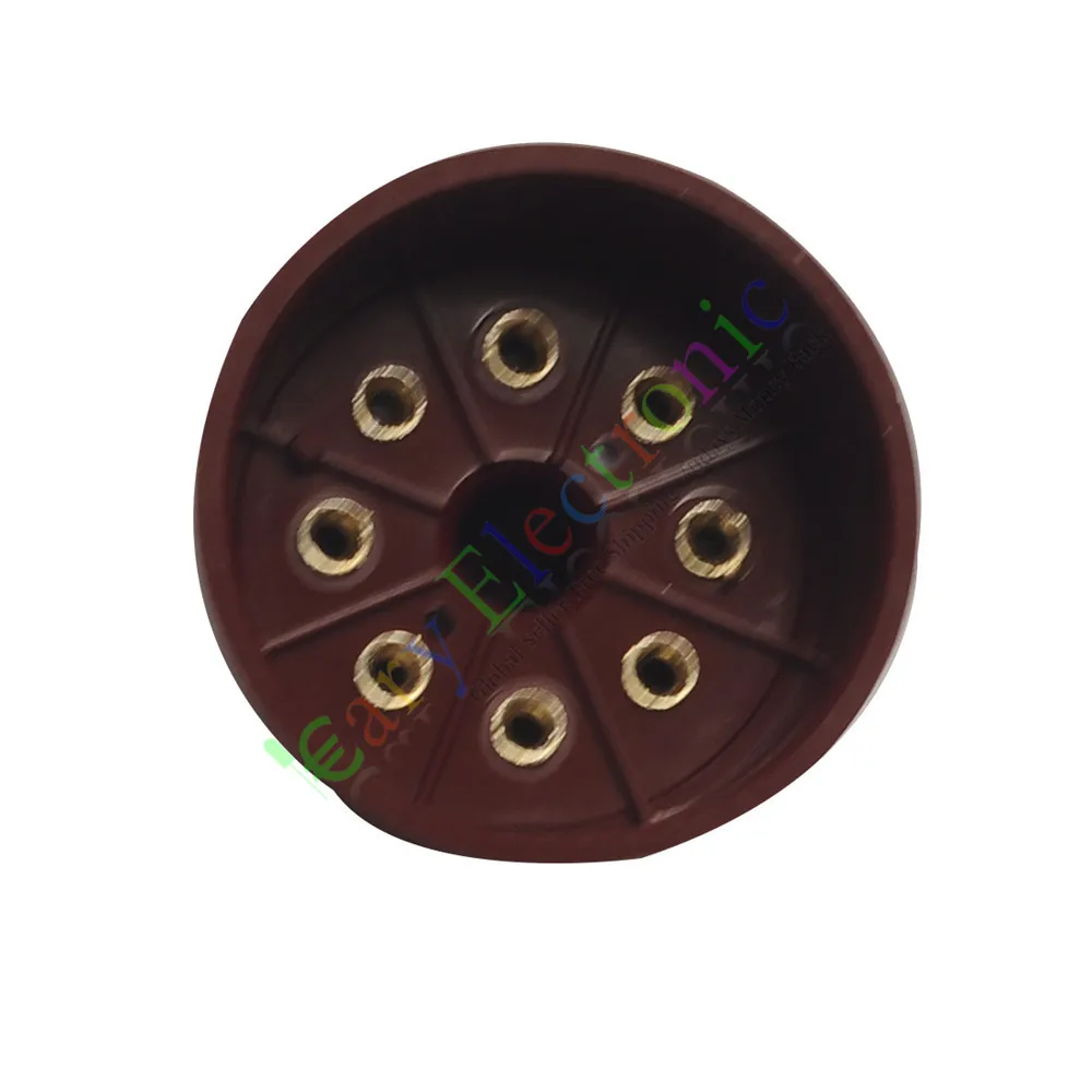 Оптом и в розницу 50 шт 8Pin красный бакелит гнезда вакуумных трубок SAVER BASE 6L6 EL34 KT88