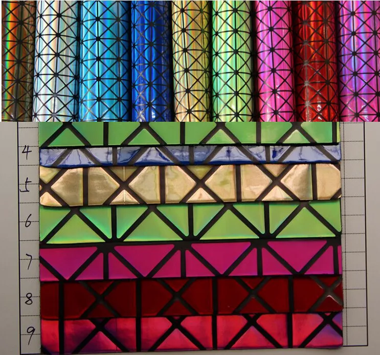 Factory wholesale/ latest listing/ Rhombic laser mirror leather/ for luggage bags Holographic PU leather/ free shipping
Factory wholesale/ latest listing/ Rhombic laser mirror leather/ for luggage bags Holographic PU leather/ free shipping