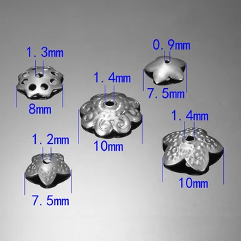 FUNIQUE 50PCs Bead Caps Jewelry Finding Flower Antique Silver Stainless Steel Bead Cap For DIY Necklace Jewelry Gift
FUNIQUE 50PCs Bead Caps Jewelry Finding Flower Antique Silver Stainless Steel Bead Cap For DIY Necklace Jewelry Gift