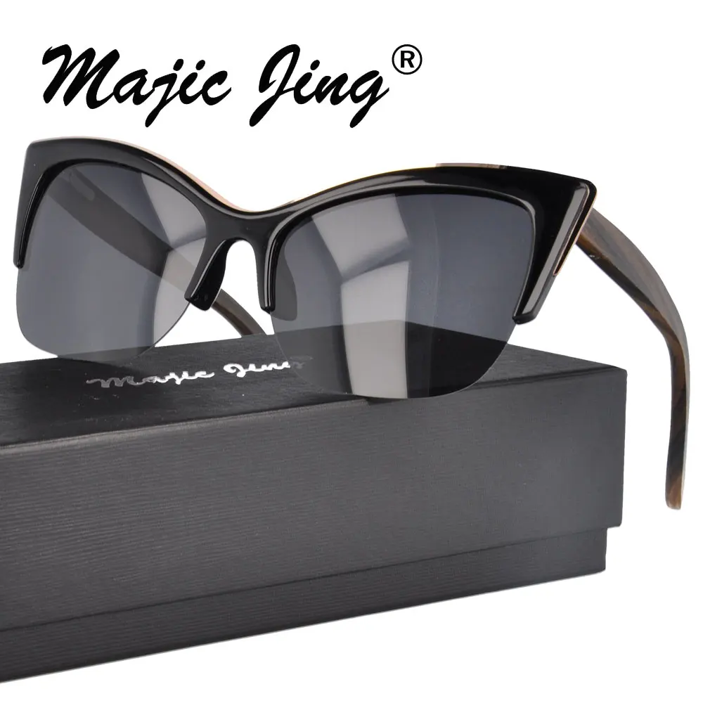 Cat Eye Plastic Sunglasses with spring hinge wood temple Polarized lens for unisex Sunglasses 1508
Cat Eye Plastic Sunglasses with spring hinge wood temple Polarized lens for unisex Sunglasses 1508