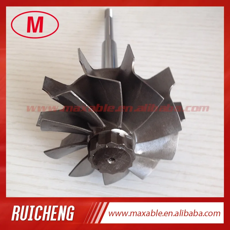 HX40 67X76mm 10 blades turbo wheel/ turbine shaft&wheel for turbocharger journal bearing
HX40 67X76mm 10 blades turbo wheel/ turbine shaft&wheel for turbocharger journal bearing