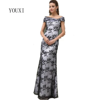 Elegant Black Lace Long Evening Dresses 2019 New Fashion Sexy Off Shoulder Floor Length Prom Gowns
Elegant Black Lace Long Evening Dresses 2019 New Fashion Sexy Off Shoulder Floor Length Prom Gowns