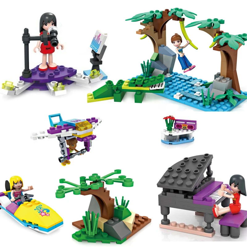 City Friends Risk in the crocodile/Play House/Concert/Play piano Building Block Brick Compatible legoingly Girl Educational Toys
City Friends Risk in the crocodile/Play House/Concert/Play piano Building Block Brick Compatible legoingly Girl Educational Toys