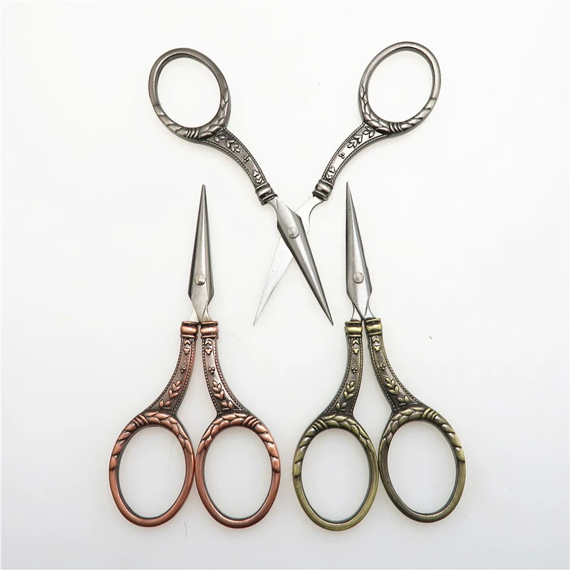 VOILEY 1 Pcs/lot 11cm Vintage Style Scissors Antique Cutter Cutting Embroidery Cross Stitch Sewing Scissors tailor's scissors,Q
VOILEY 1 Pcs/lot 11cm Vintage Style Scissors Antique Cutter Cutting Embroidery Cross Stitch Sewing Scissors tailor's scissors,Q