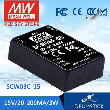 Steady MEAN WELL SCW03C-15 15V 200mA meanwell SCW03 15V 3W DC-DC Regulated Single Output Converter
Steady MEAN WELL SCW03C-15 15V 200mA meanwell SCW03 15V 3W DC-DC Regulated Single Output Converter