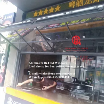 Aluminum bi-folding window system smoothly maximize the opening space,milk tea shop window,tempered glass folding window
Aluminum bi-folding window system smoothly maximize the opening space,milk tea shop window,tempered glass folding window