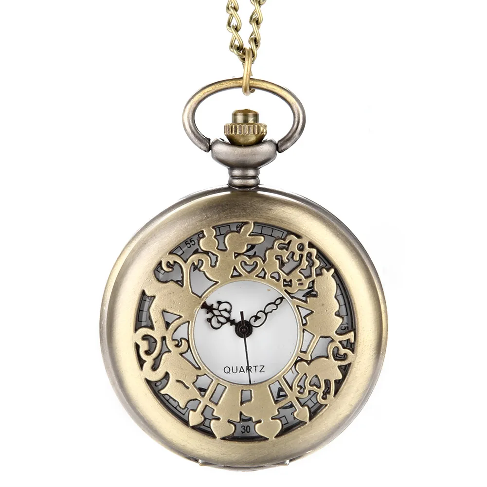 Vintage Steampunk Hollow Flower Quartz Pocket Watch Necklace Pendant Chain Clock Gifts LF88
Vintage Steampunk Hollow Flower Quartz Pocket Watch Necklace Pendant Chain Clock Gifts LF88