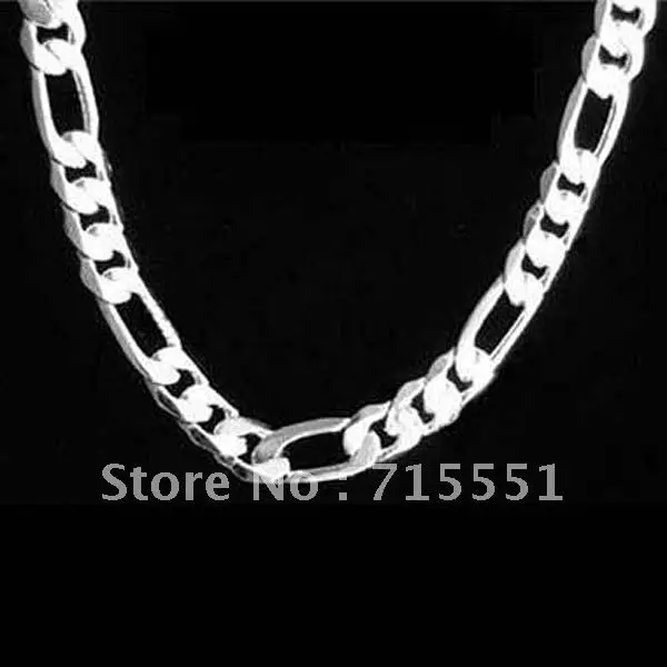CN7 Silver Men Figaro Necklace / Free Shipping High Quality / Christmas Gifts/ 925 Sterling Silver Chain Necklace
CN7 Silver Men Figaro Necklace / Free Shipping High Quality / Christmas Gifts/ 925 Sterling Silver Chain Necklace
