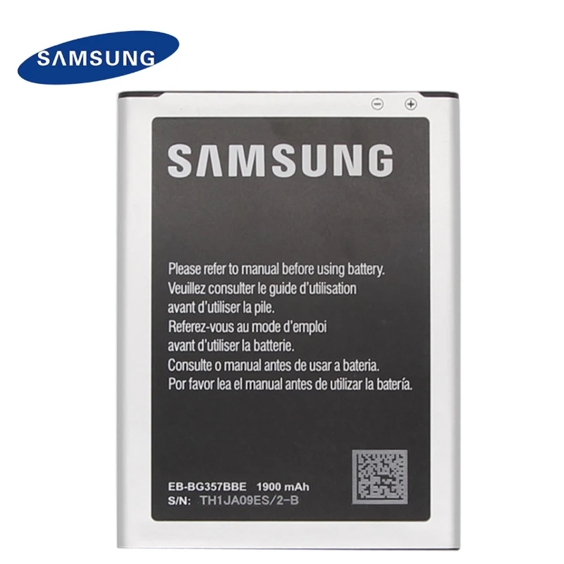 EB-BG357BBE Original Battery For Samsung GALAXY Ace Style LTE SM-G357FZ G357 Replacement Battery 1900mAh NFC Genuine Battery
EB-BG357BBE Original Battery For Samsung GALAXY Ace Style LTE SM-G357FZ G357 Replacement Battery 1900mAh NFC Genuine Battery