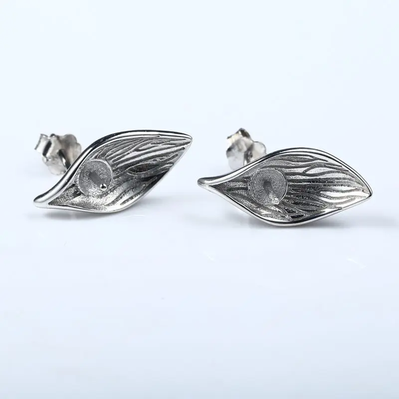925 Sterling Silver Semi Mount Women Stud Earrings for 6mm Pearl or Round Bead Elegant Party Fine Jewelry
925 Sterling Silver Semi Mount Women Stud Earrings for 6mm Pearl or Round Bead Elegant Party Fine Jewelry