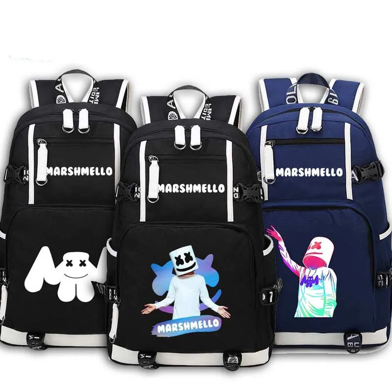 Marshmello DJ Skrillex Backpack Bags Laptop Shoulder Travel Bags School Teenagers Rucksack Gift
Marshmello DJ Skrillex Backpack Bags Laptop Shoulder Travel Bags School Teenagers Rucksack Gift
