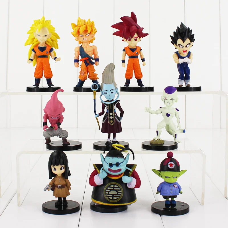 10pcs/lot 2 Styles Dragon Ball Z Figure Toy Goku Vegeta Super Saiyan Hercule Frieza Buu Beerus Whis Anime DBZ Mini Model Doll
10pcs/lot 2 Styles Dragon Ball Z Figure Toy Goku Vegeta Super Saiyan Hercule Frieza Buu Beerus Whis Anime DBZ Mini Model Doll