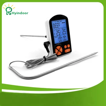 Dual Probe BBQ Thermometer Home Use Stainless Steel Probe Cooking Food Meat Thermometer with Timer
Dual Probe BBQ Thermometer Home Use Stainless Steel Probe Cooking Food Meat Thermometer with Timer