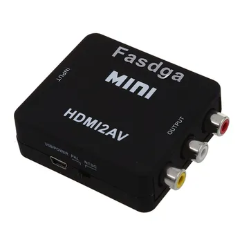 Fasdga MINI HDMI to 3RCA CVBS Composite Video AV Converter Adapter TV PS3 VHS VCR DVD Black
Fasdga MINI HDMI to 3RCA CVBS Composite Video AV Converter Adapter TV PS3 VHS VCR DVD Black