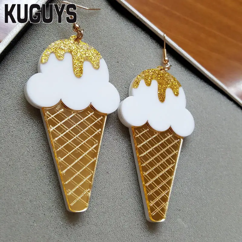 KUGUYS Acrylic Ice Cream Drop Earrings for Women Brincos Trendy 6.5cm Large Earring Woman Holiday Jewelry Pendientes Oorbellen
KUGUYS Acrylic Ice Cream Drop Earrings for Women Brincos Trendy 6.5cm Large Earring Woman Holiday Jewelry Pendientes Oorbellen