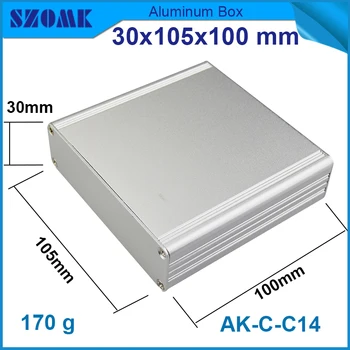4 pieces aluminium material silver and Black color junction housing case for electronics project box 30*105*100mm
4 pieces aluminium material silver and Black color junction housing case for electronics project box 30*105*100mm