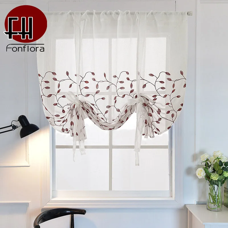 Floral Embroidered Short Curtains For Kitchen Roman Curtains For Living Room Bedroom Voile Blinds Sheer Curtain Window Drapes
Floral Embroidered Short Curtains For Kitchen Roman Curtains For Living Room Bedroom Voile Blinds Sheer Curtain Window Drapes