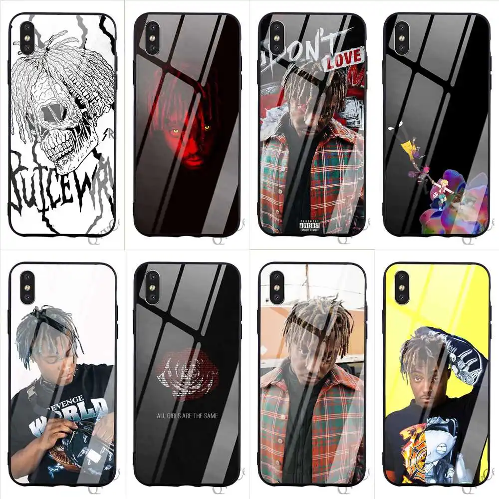 Fashion Juice WRLD Tempered Glass Phone Cover for iPhone Xs Case Max X 6 6S XR 8 Plus 7 5S 5 SE Cases Back
Fashion Juice WRLD Tempered Glass Phone Cover for iPhone Xs Case Max X 6 6S XR 8 Plus 7 5S 5 SE Cases Back