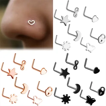 7pcs/lot Stainless Steel Fashion Crystal Heart Multicolor Nose Rings Nose Studs Hooks Body Piercing Jewelry Randomly
7pcs/lot Stainless Steel Fashion Crystal Heart Multicolor Nose Rings Nose Studs Hooks Body Piercing Jewelry Randomly