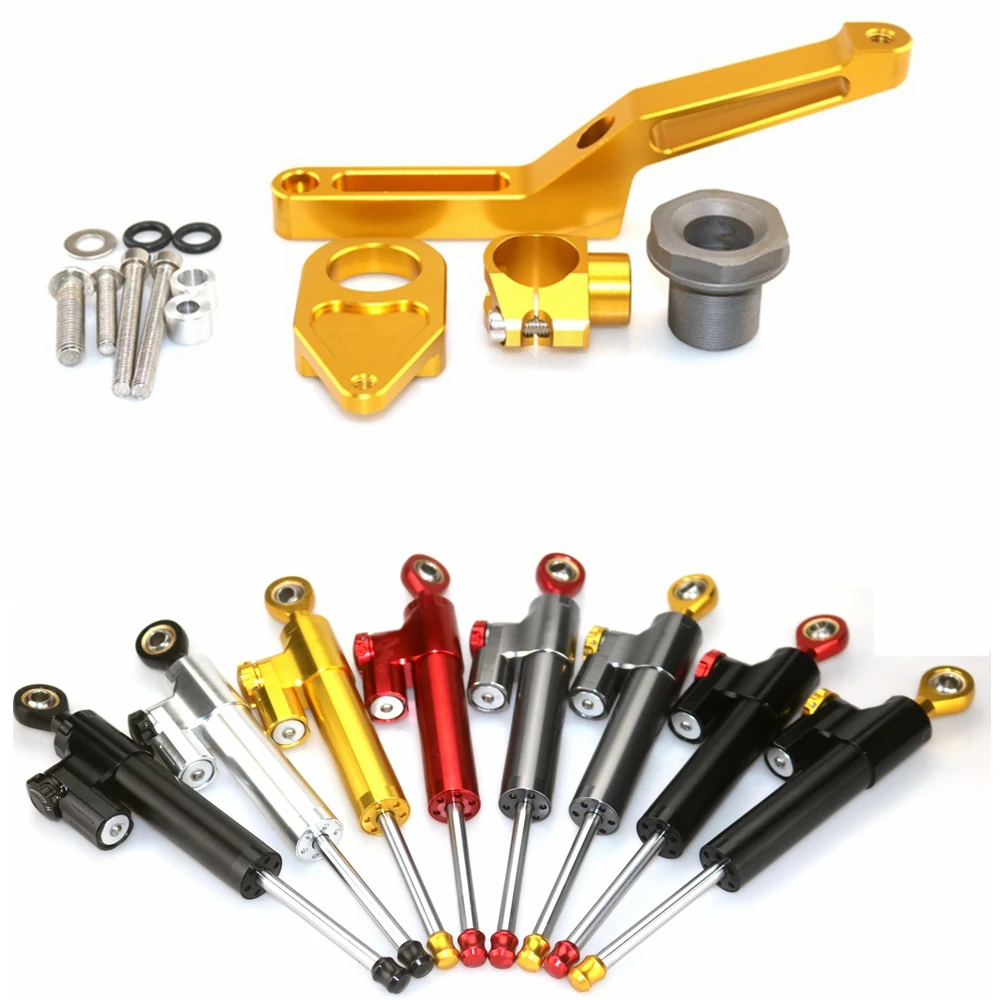 Motorcycle cnc Universal Stabilizer Damper Complete Steering Mounting Bracket For KAWASAKI ZX6R 2009-10-11-12-13-14-15-2016
Motorcycle cnc Universal Stabilizer Damper Complete Steering Mounting Bracket For KAWASAKI ZX6R 2009-10-11-12-13-14-15-2016