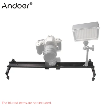 

Andoer 60cm / 24" Aluminum Alloy Video Track Slider Dolly Stabilizer System for Canon Nikon Sony DSLR Cameras Camcorders