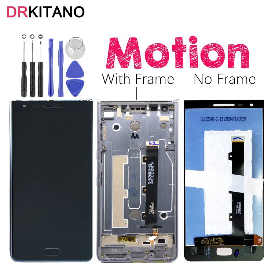 DRKITANO For 5.5" Blackberry Motion LCD Display Touch Screen Digitizer Assembly For BlackBerry Motion LCD With Frame Replacement
DRKITANO For 5.5" Blackberry Motion LCD Display Touch Screen Digitizer Assembly For BlackBerry Motion LCD With Frame Replacement
