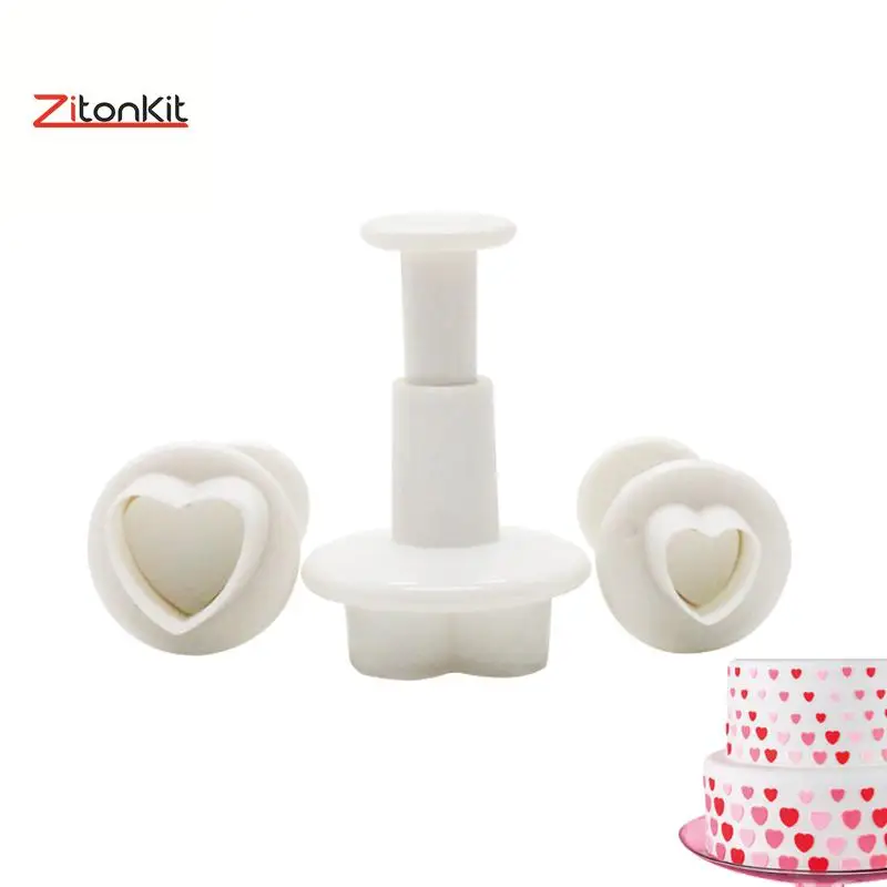 3Pcs Heart Shape Cake Flower Cutter Sugarcraft Plunger Fondant Cookie Mold Tools Decorating Tools Cupcake Sugar Lace
3Pcs Heart Shape Cake Flower Cutter Sugarcraft Plunger Fondant Cookie Mold Tools Decorating Tools Cupcake Sugar Lace