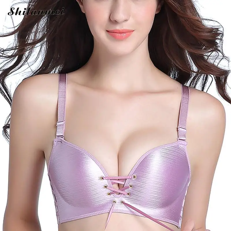 Plus size Women Bras Lace-up Brassiere Seamless Lingerie Super Sexy Push Up Bra Breathable for Women Everyday Underwear bralette
Plus size Women Bras Lace-up Brassiere Seamless Lingerie Super Sexy Push Up Bra Breathable for Women Everyday Underwear bralette