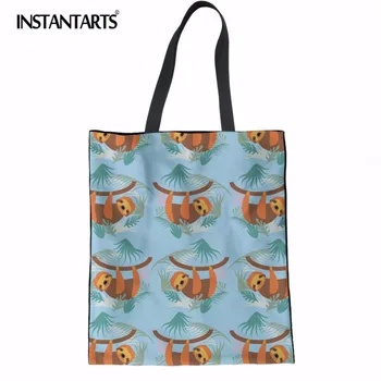 INSTANTARTS Brand Designer Canvas Shopping Bag Cartoon Sloth Design Women Large Tote Bag Eco Friendly Grocery Bag Linen Handbag
INSTANTARTS Brand Designer Canvas Shopping Bag Cartoon Sloth Design Women Large Tote Bag Eco Friendly Grocery Bag Linen Handbag