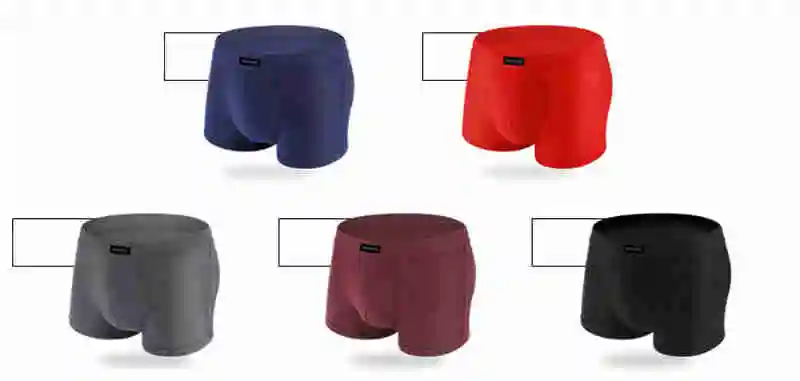 New Men's Boxers Underwear Shorts Cotton Man Soft Breathable Comfortable Panties Elastic Waistband Male Underpants Solid Color L-XXXL (7)