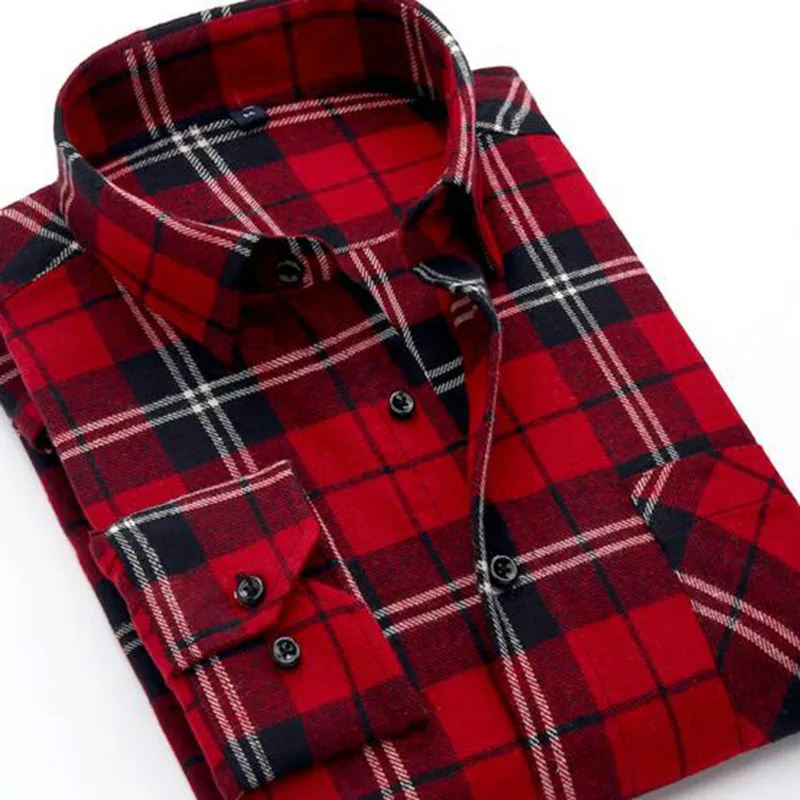 England Style Men Fashion Long Sleeve Single Breasted Shirts Camisa,Turn-down Collar Slim Fit Plaid Flannel Pure Cotton Shirts
England Style Men Fashion Long Sleeve Single Breasted Shirts Camisa,Turn-down Collar Slim Fit Plaid Flannel Pure Cotton Shirts