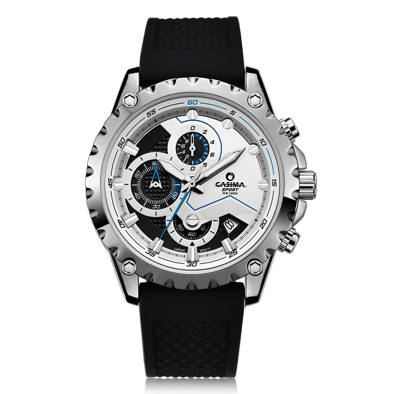 Luxury Brand watch men stainless steel quartz-watch sports fashion luminous chronograph waterproof 100m watches CASIMA #8203
Luxury Brand watch men stainless steel quartz-watch sports fashion luminous chronograph waterproof 100m watches CASIMA #8203
