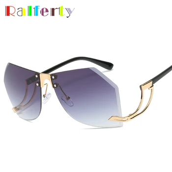 Ralferty Irregular Rimless Sunglasses Women Gradient Sun Glasses UV400 Female Oversized Sunglass Eyewear Black Shades R66124
Ralferty Irregular Rimless Sunglasses Women Gradient Sun Glasses UV400 Female Oversized Sunglass Eyewear Black Shades R66124