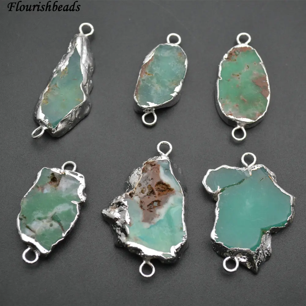 6pc Natural Green Australia Jade Two Loops Flat Oval Stone Pendant Jewerly Connectors
6pc Natural Green Australia Jade Two Loops Flat Oval Stone Pendant Jewerly Connectors