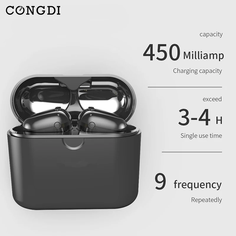True Wireless Earbuds Stereo Bluetooth Earphones Wireless Bluetooth Headphone Earphone with Built-in HD Mic and Charging Case
True Wireless Earbuds Stereo Bluetooth Earphones Wireless Bluetooth Headphone Earphone with Built-in HD Mic and Charging Case