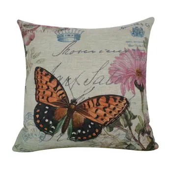 LINKWELL 45x45cm Vintage Brown Butterfly with Pink Flower Crown Burlap Decorative Armchair Seat Cushion Covers Throw Pillowcase 
LINKWELL 45x45cm Vintage Brown Butterfly with Pink Flower Crown Burlap Decorative Armchair Seat Cushion Covers Throw Pillowcase