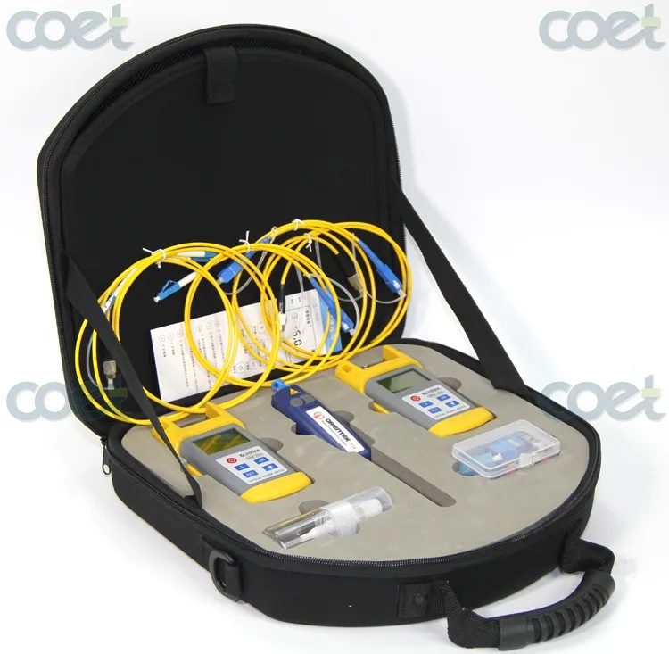 Fiber Optic Toolkit with KOMSHINE Optical Power Meter KPM-25M+ Optical Light Source KLS-25M+ Visual Fault Locator 10mw KFL-10
Fiber Optic Toolkit with KOMSHINE Optical Power Meter KPM-25M+ Optical Light Source KLS-25M+ Visual Fault Locator 10mw KFL-10