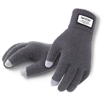 Gloves Winter Autumn Knitted Gloves Touch Screen High Quality Male Thicken Warm Wool Cashmere Solid Gloves Men Mitten Business
Gloves Winter Autumn Knitted Gloves Touch Screen High Quality Male Thicken Warm Wool Cashmere Solid Gloves Men Mitten Business